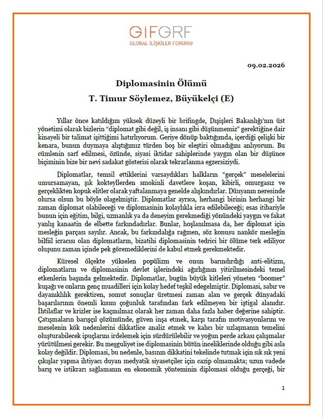 Diplomasinin Ölümü