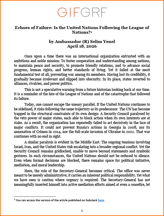 Is the United Nations Following the League of Nations?